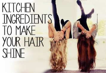 Turn to Your Kitchen for Shinier Hair, things like apple cider vinegar, avocado, coconut oil, etc!
